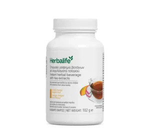 Herbalife white bottle of instant herbal beverage with tea extracts, mango dragon fruit flavor (102 g)